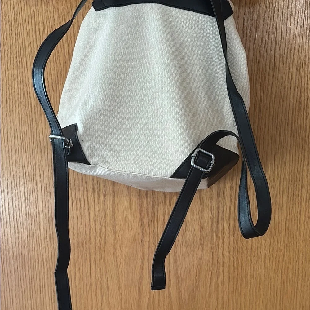 Deux Lux Black and Eggshell White Backpack